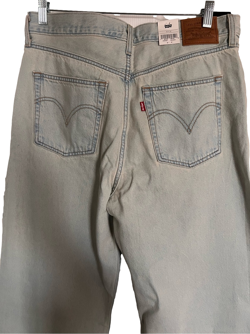 Levi's Ribcage Wide Leg High-Rise Jeans De Oro Blue - Size 32x30 - Picture 10 of 11